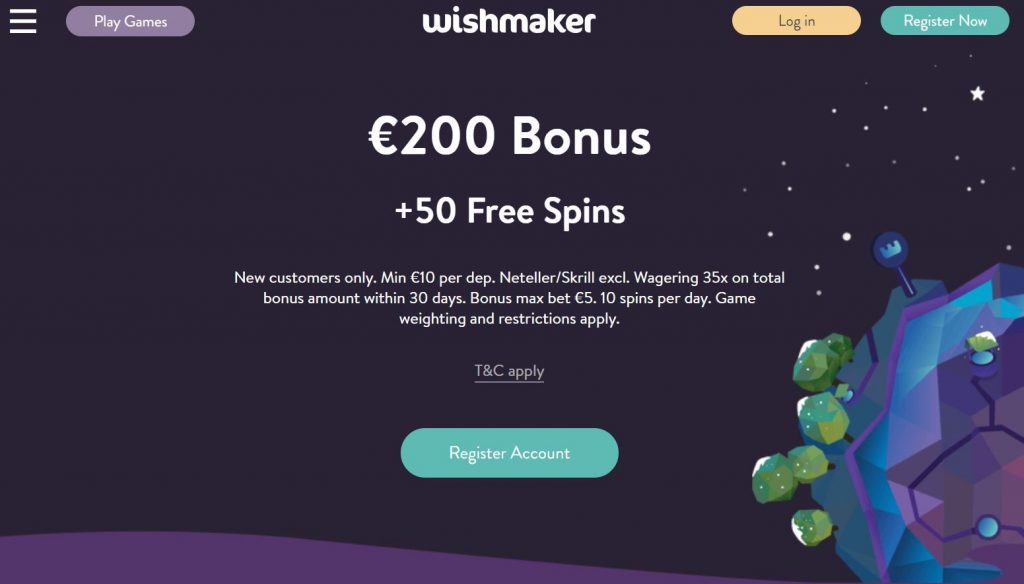 Wishmaker Casino Hjemmeside