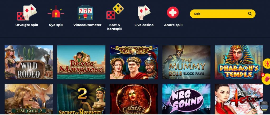 Spillutvalget hos Spin Up Casino