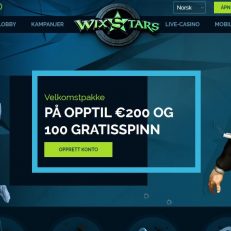 Wixstars Casino Hjemmeside