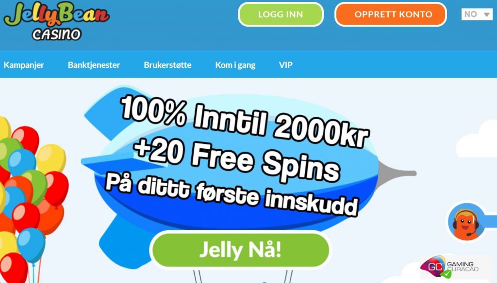 JellyBean Casino Hjemmeside